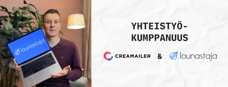 Lounastajan ja Creamailerin yhteistyö tehostaa ravintolaviestintää