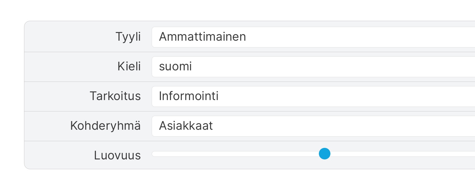 AI-Suunnitteluapuri