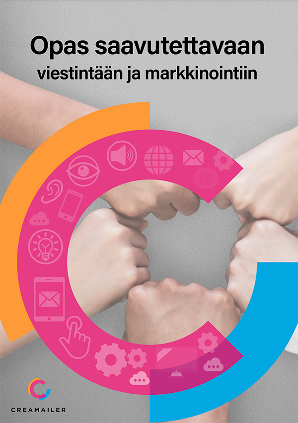 Opas saavutettavaan viestintään ja markkinointiin - kansikuva