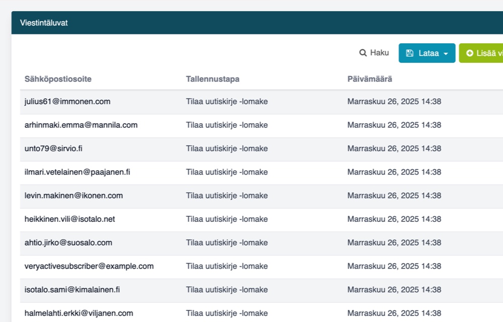 Luotettava alusta järjestöviestintään