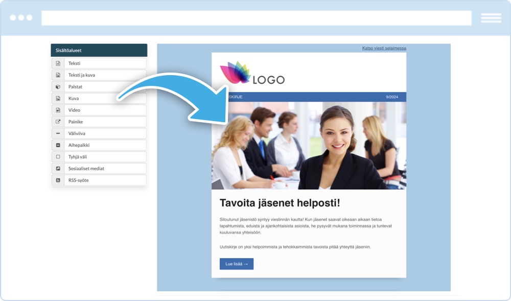 Nainen kannettavalla tietokoneella