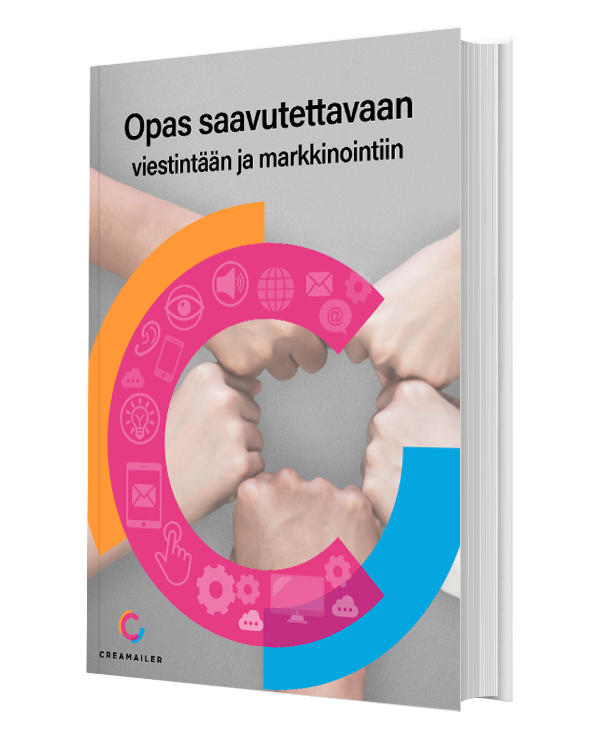 Opas saavutettavaan viestintään ja markkinointiin - Kansikuva