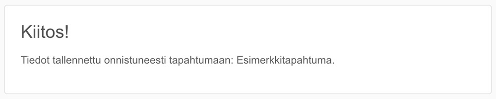 Kiitos-sähköposti
