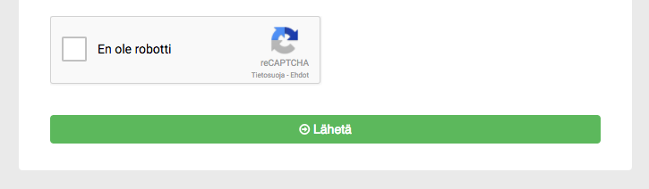 reCAPTCHA suojaus