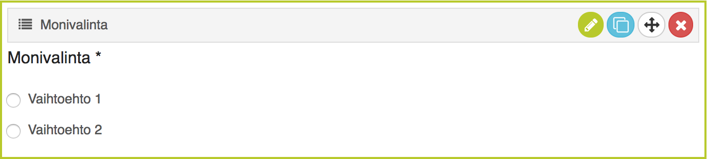Useampi vastaus - Ei