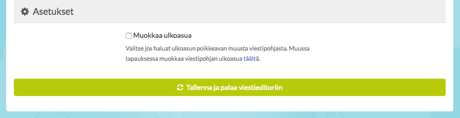 Muokkaa ulkoasua