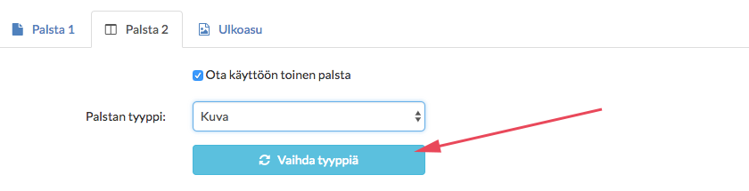Vaihda tyyppiä