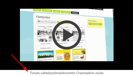 Videon kuvausteksti